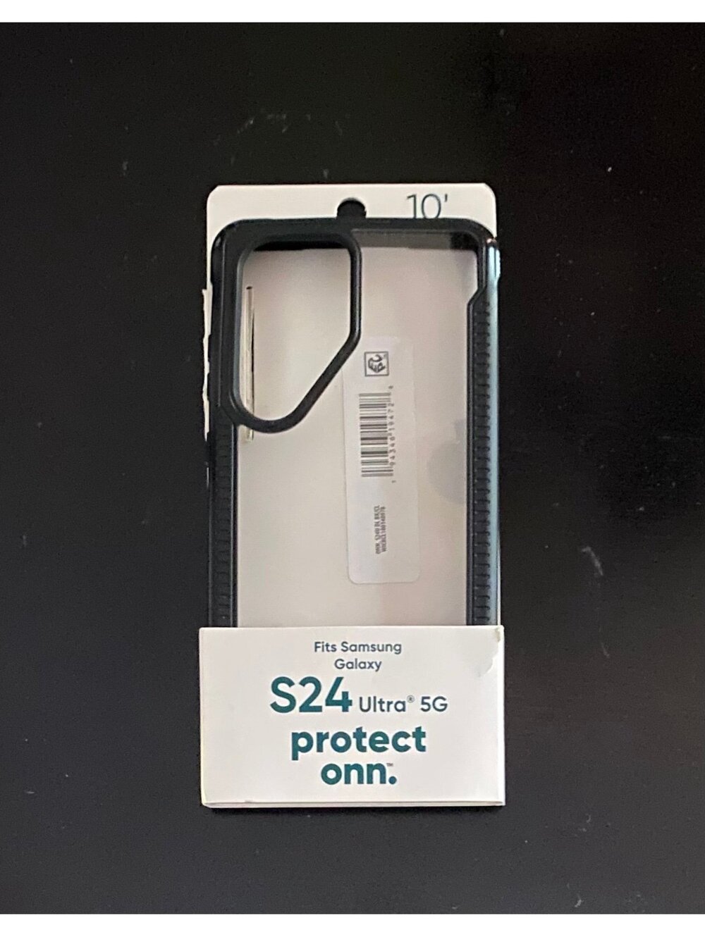 Onn Case for Samsung Galaxy S24 Ultra 5G Black/Clear